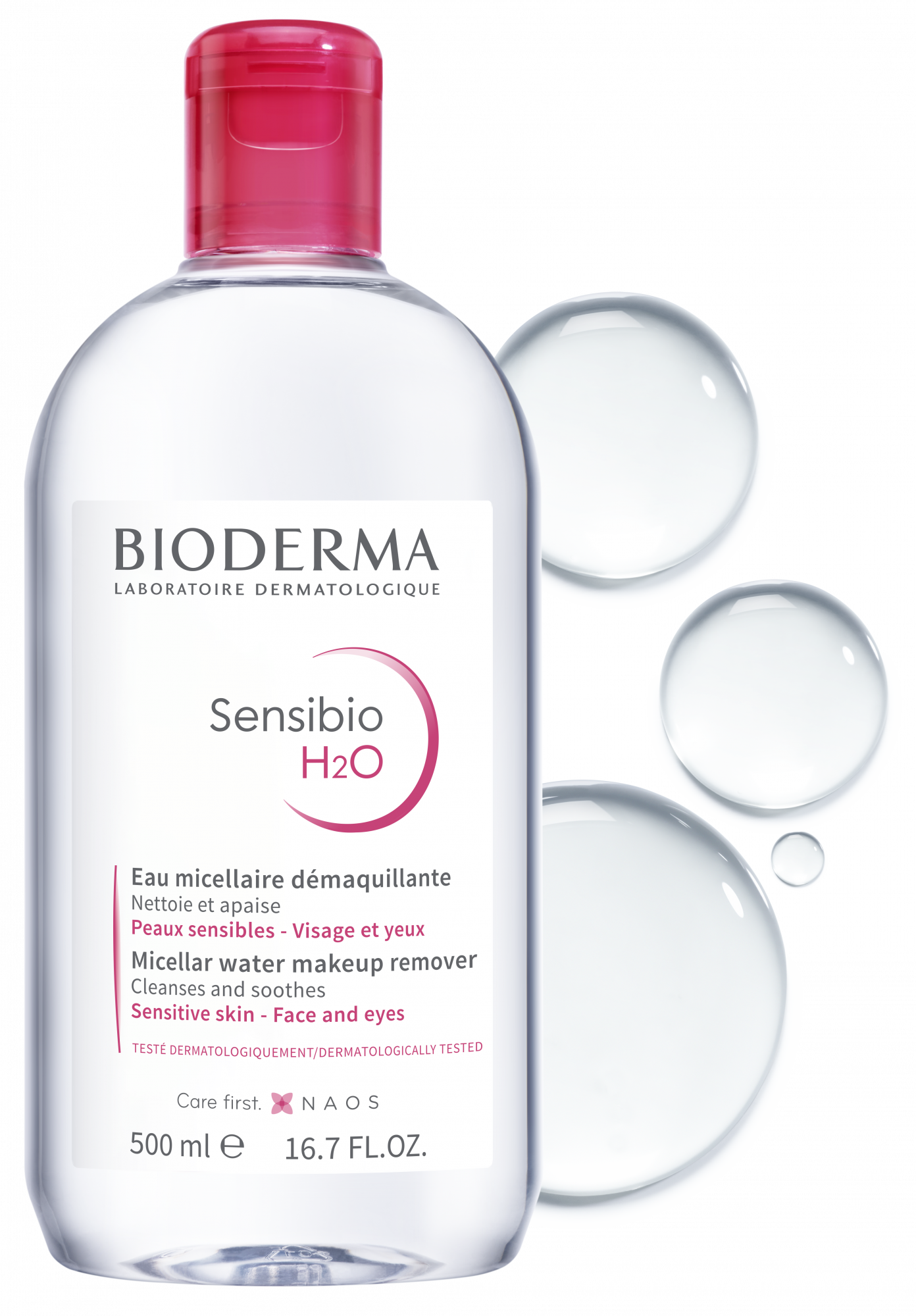 Sensibio H2O Micellar water Cleansing makeup remover water for
